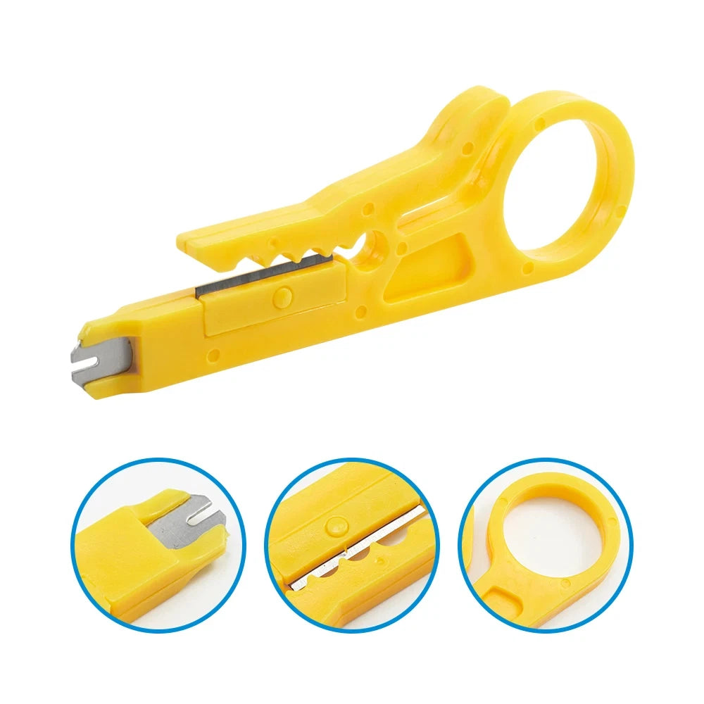 Wire Stripper Cutter Crimper Tool Cable Stripping Multi Pliers Hand Tools Kit