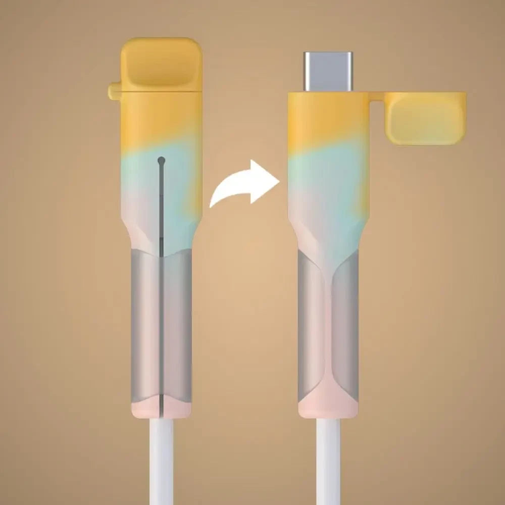 Silicone Cable Protector Cover for Type C Charger Cord Saver Practical Accessory